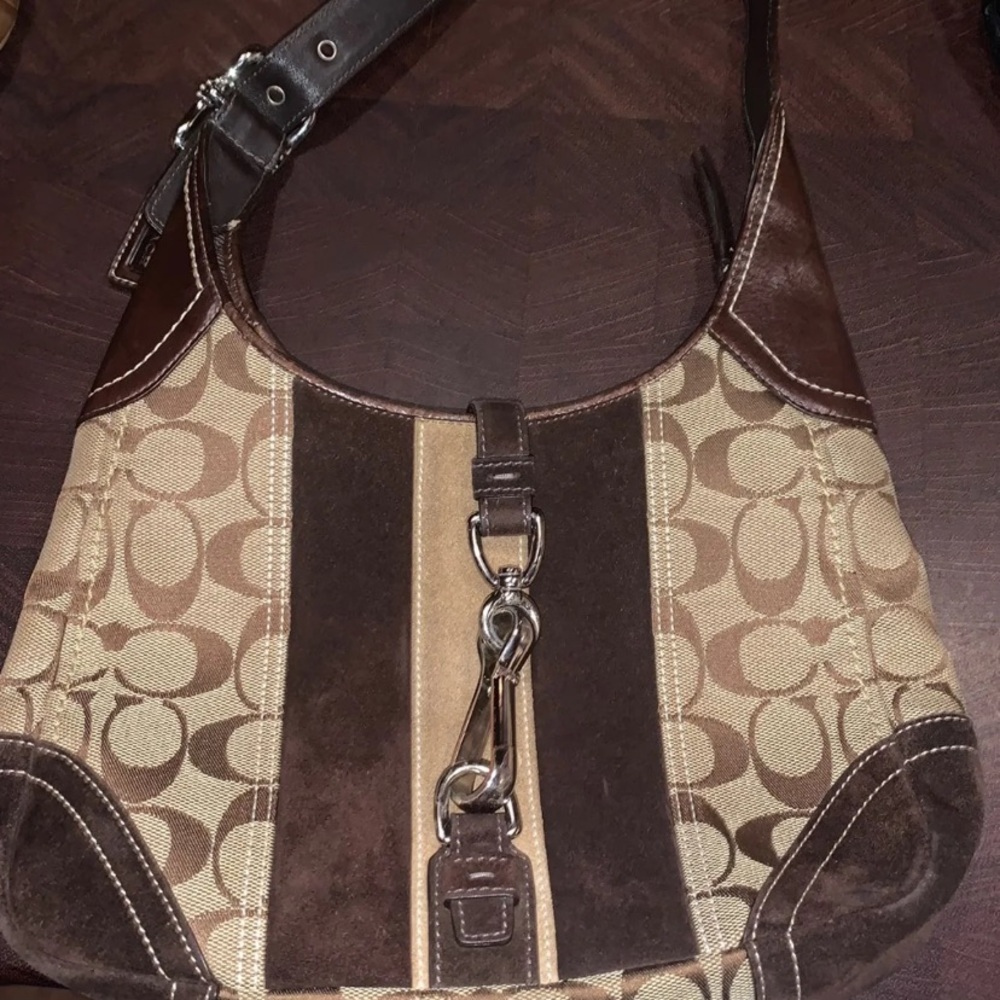 vintage coach shoulder purse